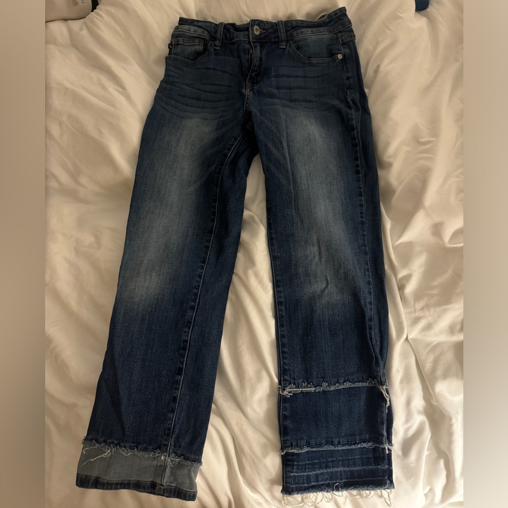 Judy Blue straight leg cropped jeans